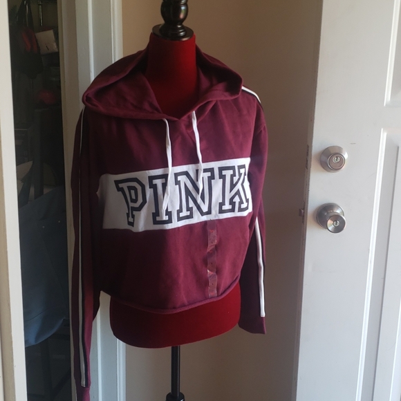 Burgundy PINK hoodie - Picture 1 of 3